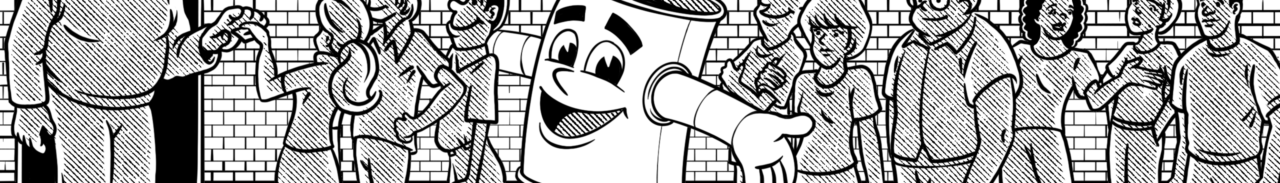 SydneyMusic.net mascot Can Man loves a read