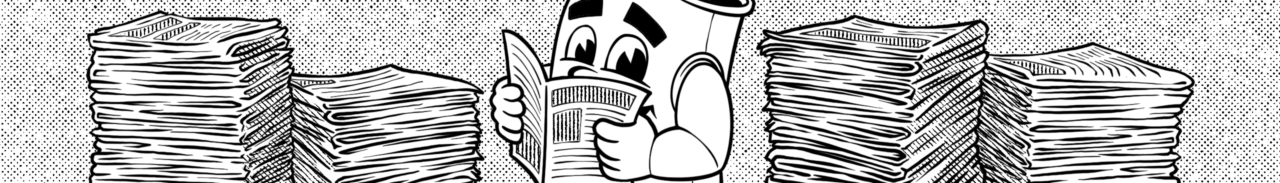 SydneyMusic.net mascot Can Man loves a read